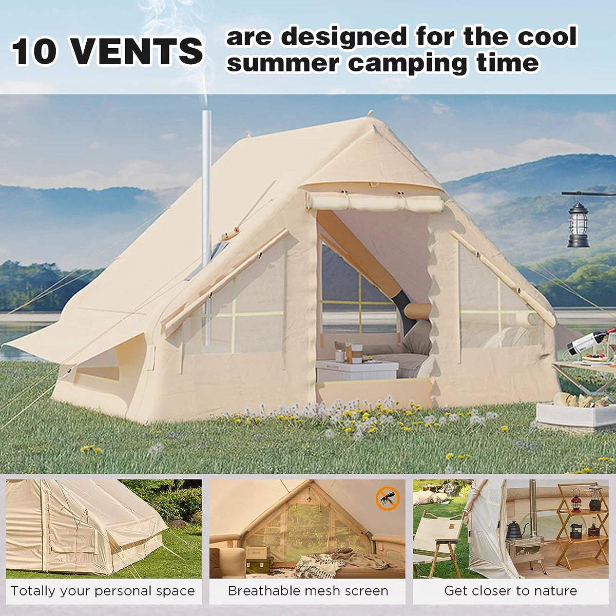 Inflatable Camping Tent with Pump L511