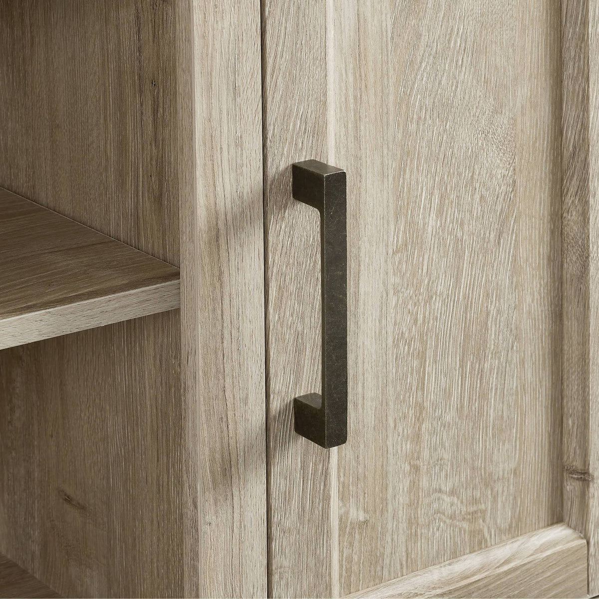 Frosted Oak Low Profile TV Stand L465