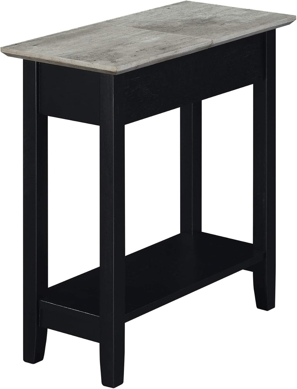 Espresso Flip Top End Table with Shelf G655464