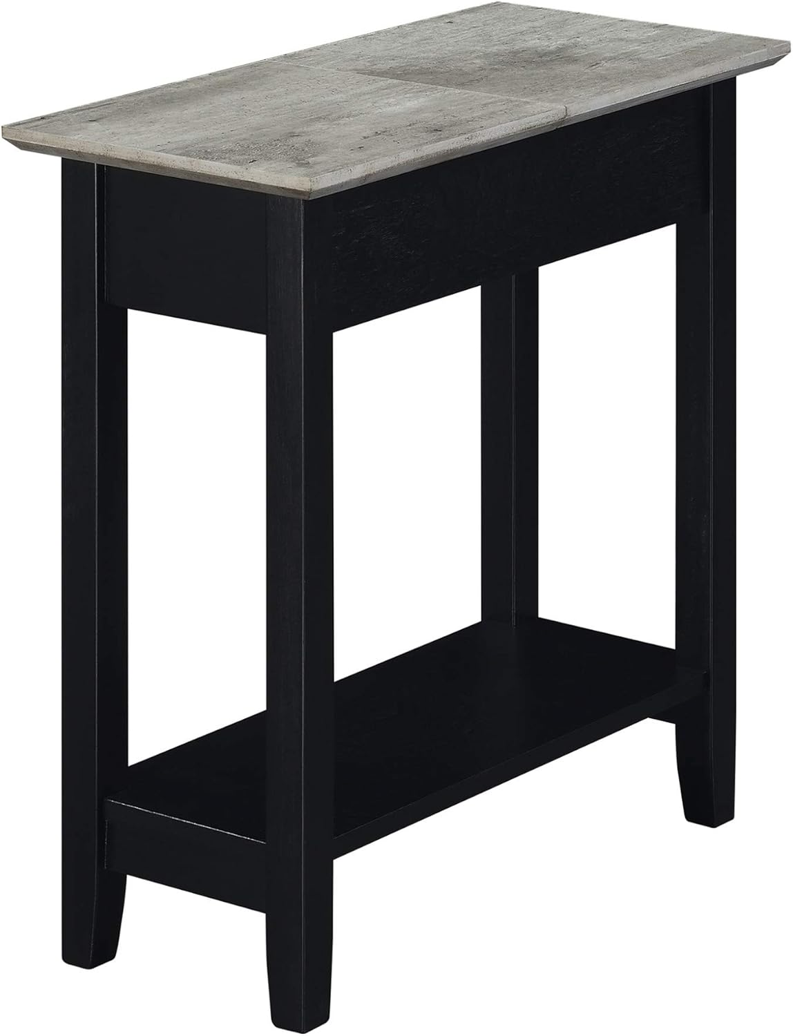 Espresso Flip Top End Table with Shelf G655464