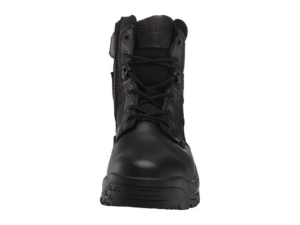 Black 6 inch Side Zip Boots R3341