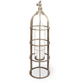 Gold Metal Candle Holder Lantern O123590