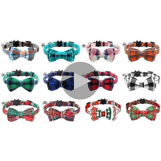 Breakaway Cat Collar with Bow Tie and Bell Y392078