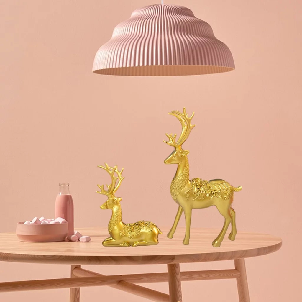 Elk Statue Decorative Figurine Sculpture R29968