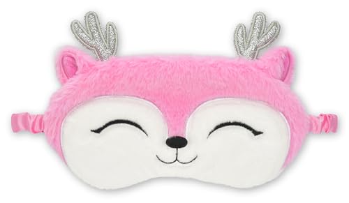 Embroidered Fleece Sleep Mask E2855
