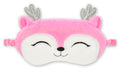 Embroidered Fleece Sleep Mask E2855