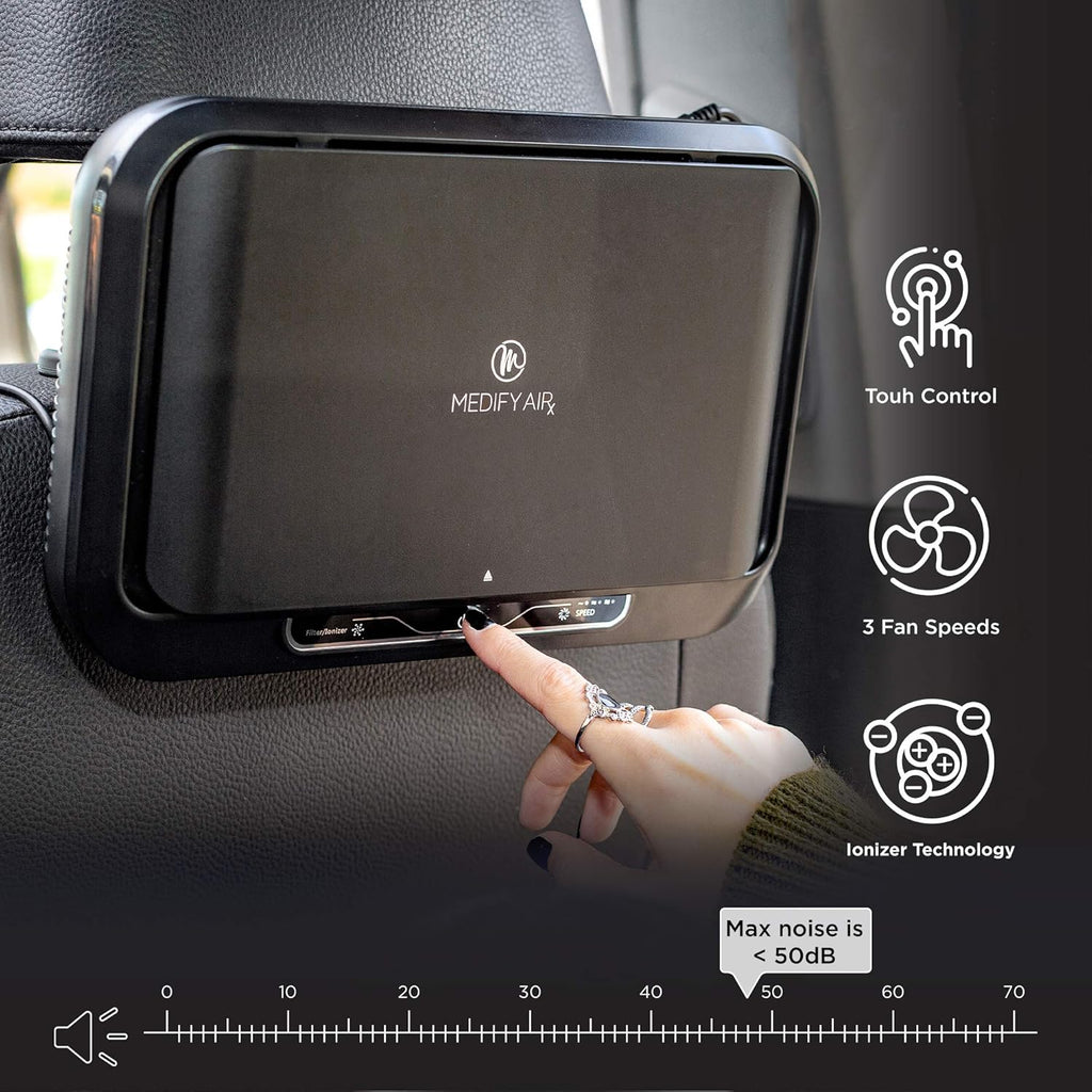 Black H13 HEPA Car Air Purifier P189738
