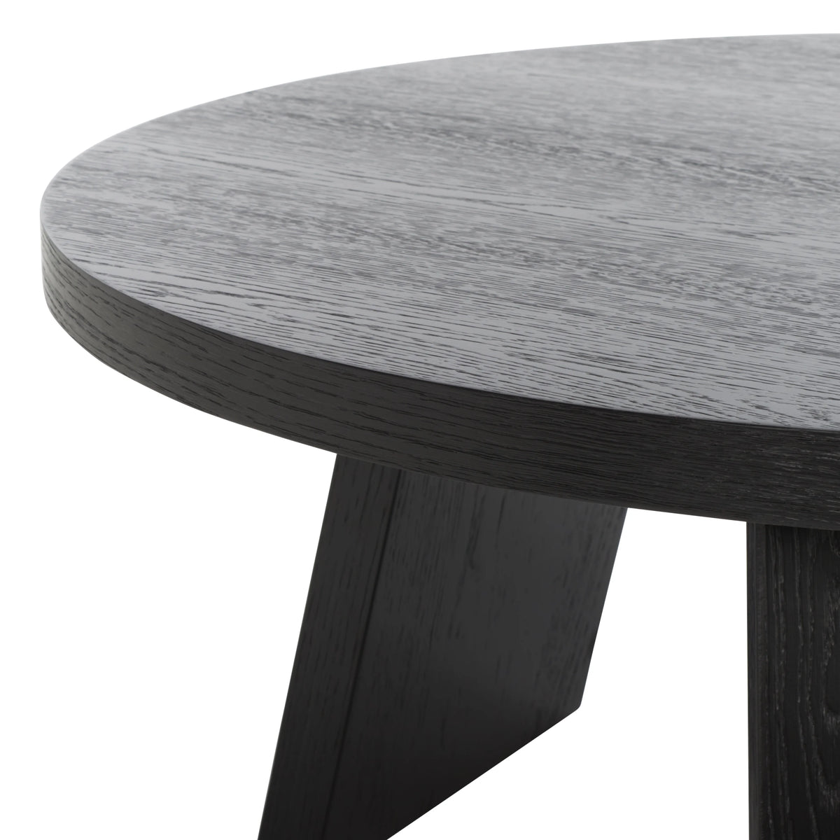 Black Round Wood Coffee Table M590623
