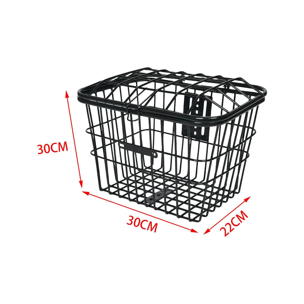 Metal Wire Storage Basket with Cover Y3848