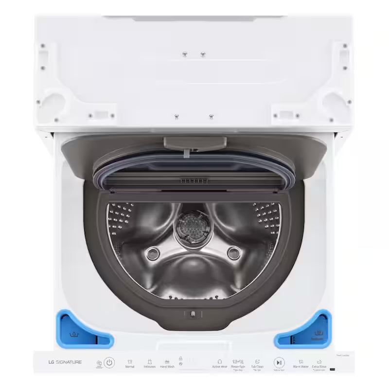 24 in. W 0.7 cu. ft. Laundry Pedestal Washer in White Y22788