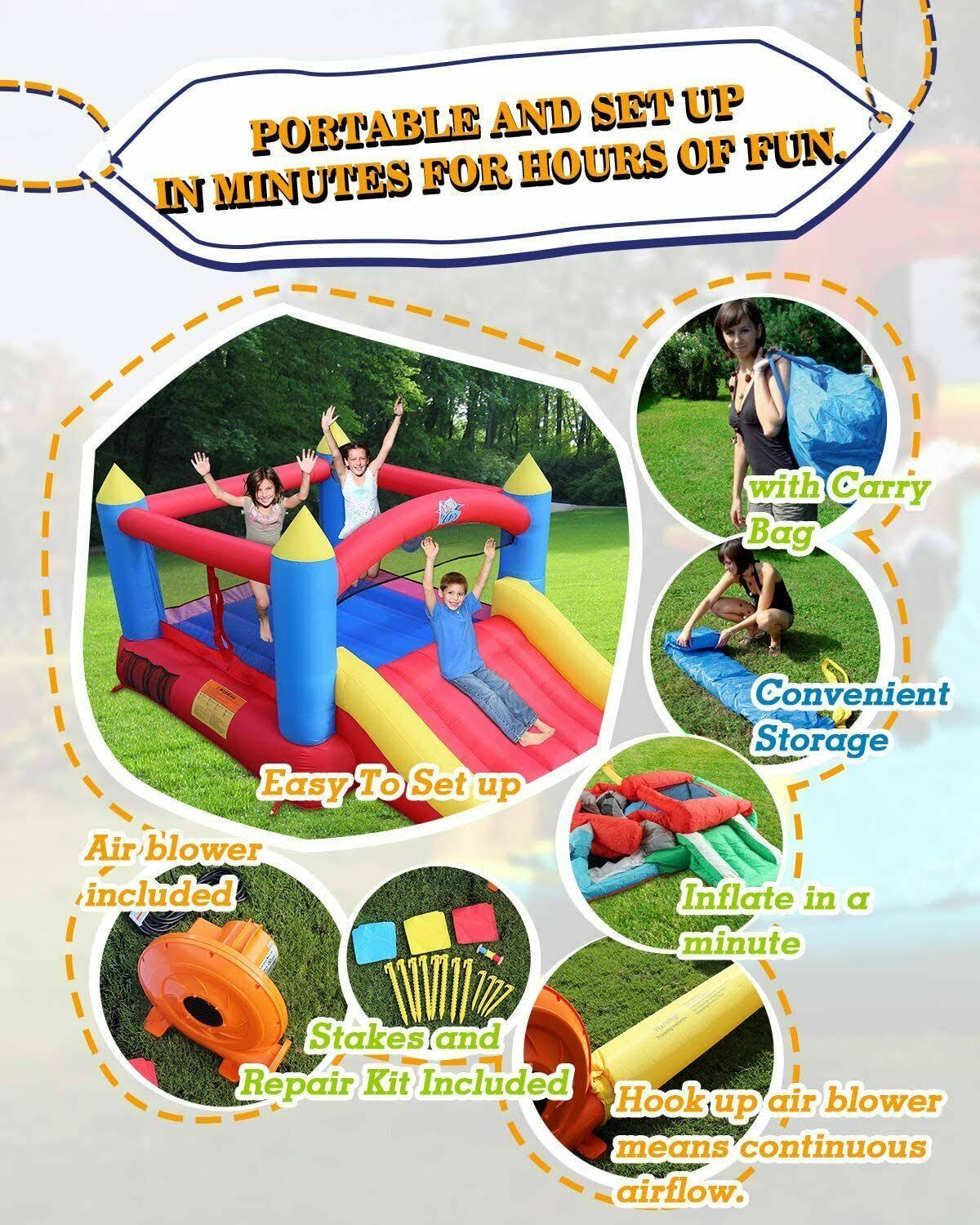Inflatable Bounce House with Slide T586222