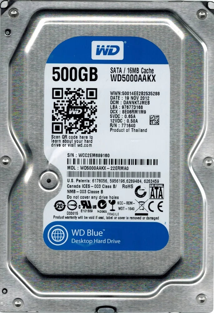 500GB Hard Drive R624