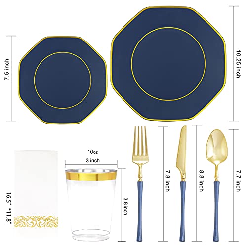 350 Pcs Plastic Dinnerware Set for 50 Guests V3071