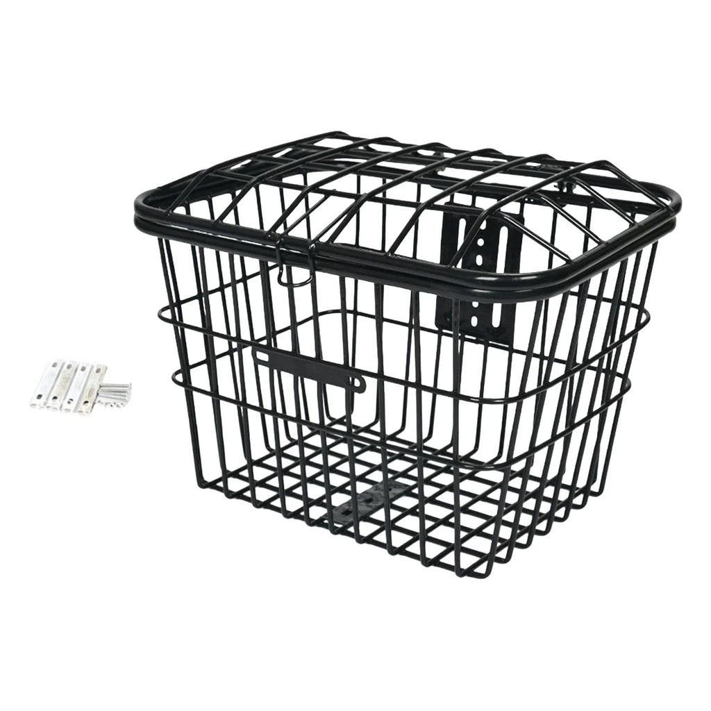 Metal Wire Storage Basket with Cover Y3848