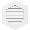 12x22W x 40x22H Vertical Peaked Surface Mount PVC Gable Vent 9/12 Pitch J85321