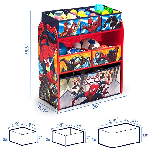 Blue 6 Bin Toy Storage Organizer B70393