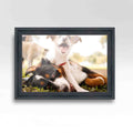 6x9 Black Real Wood Picture Frame L29519