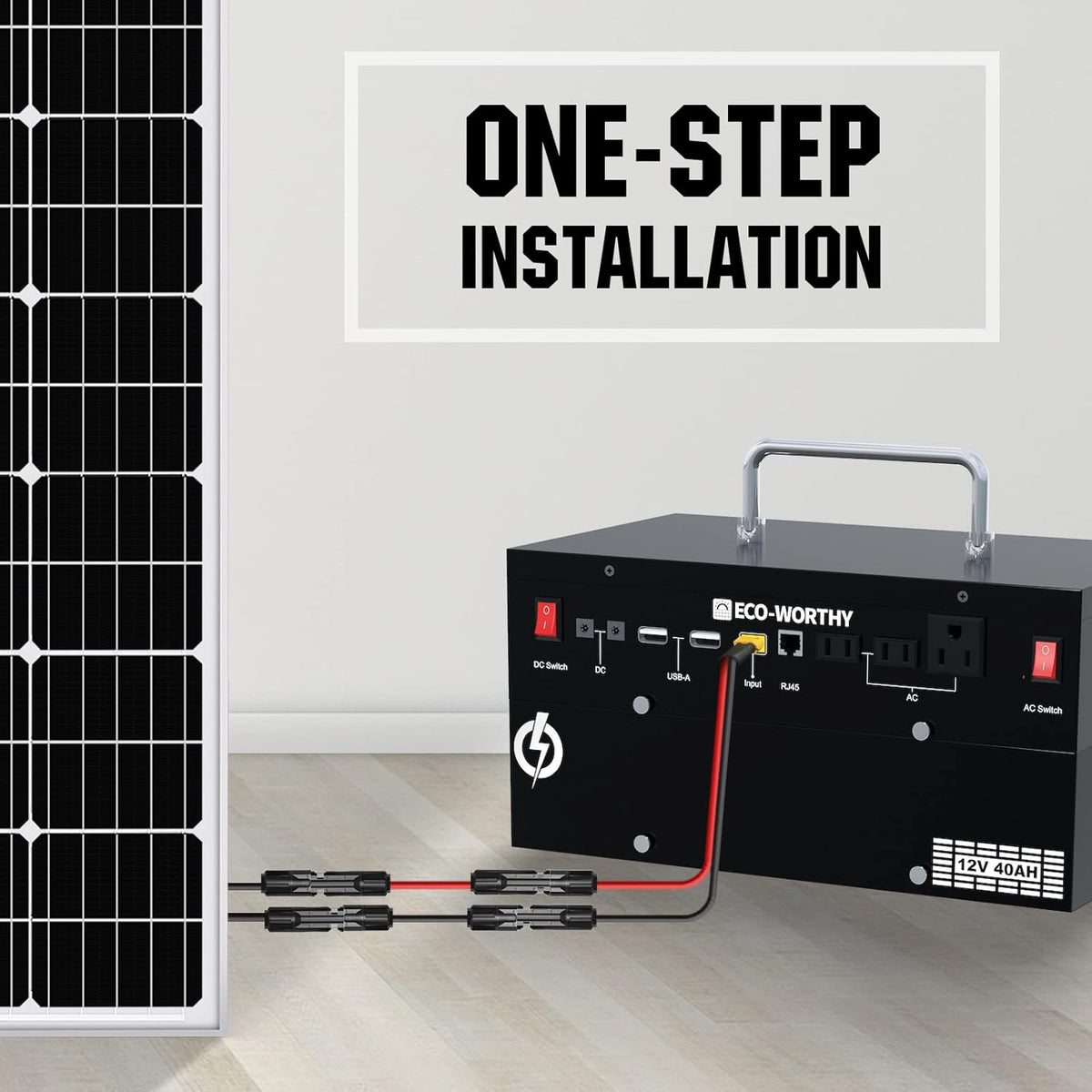 1600WH Complete Solar Power System with 2 195W Solar Panels and 1024WH Power Station O230