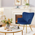 Blue Velvet Upholstered Accent Chair M9854