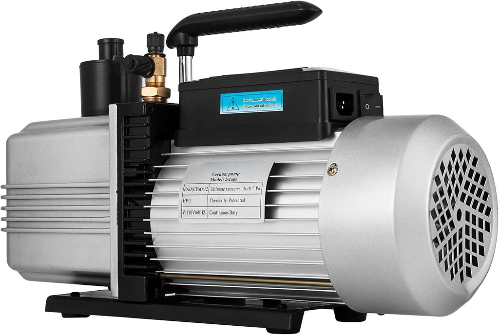 12CFM 1HP 2 Stage Vacuum Pump E2740