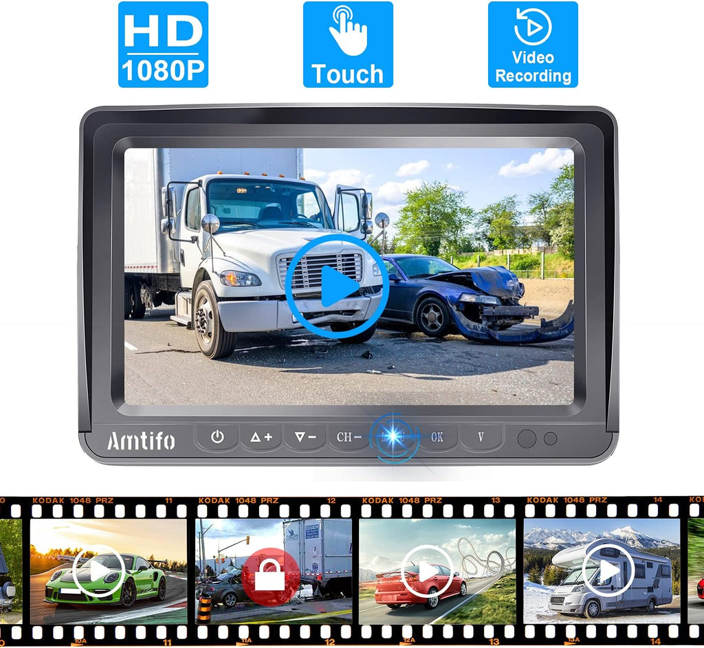 Wireless 4 Rear View Cameras with 7" Monitor for RVs C631