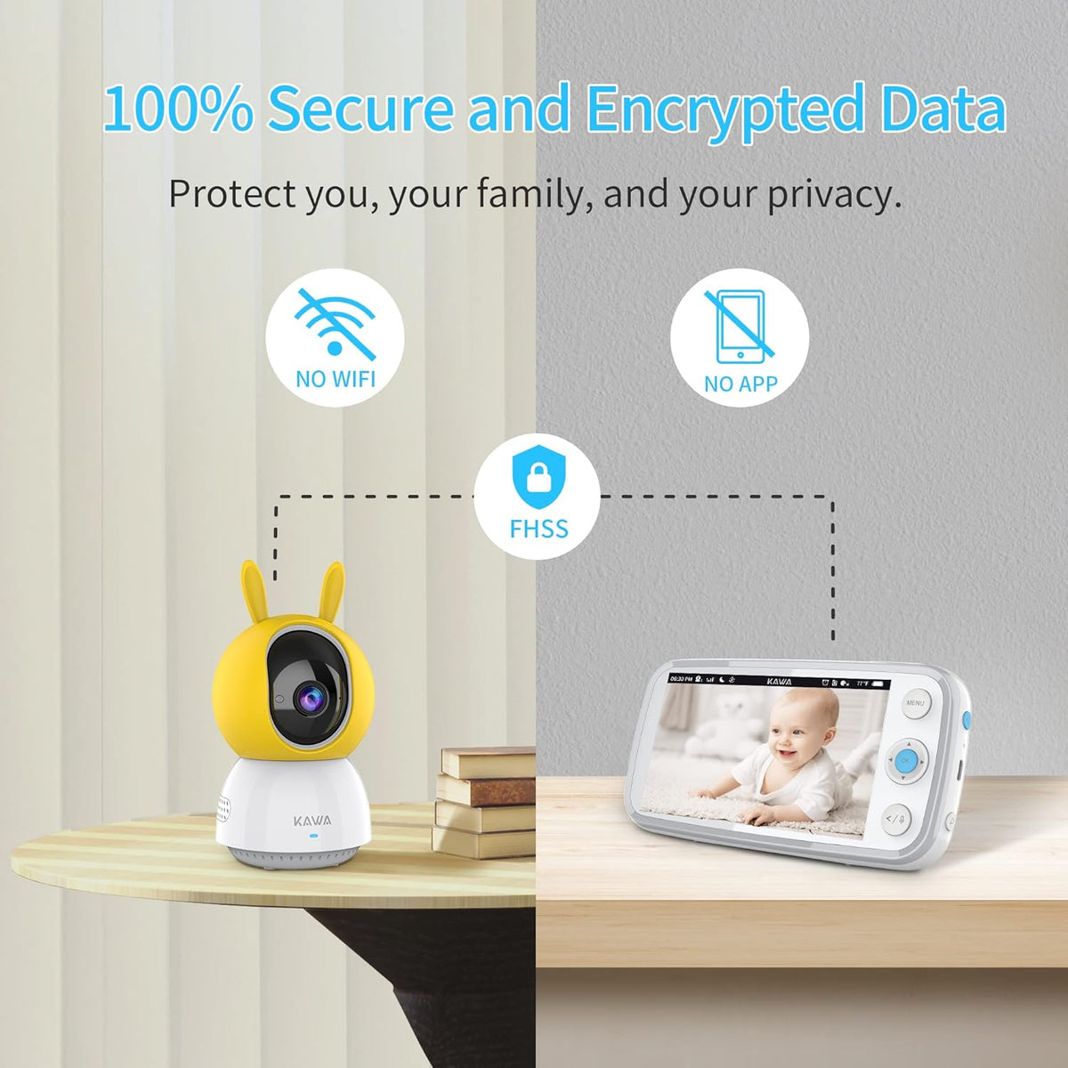 5 720P HD Video Baby Monitor with Night Vision C499