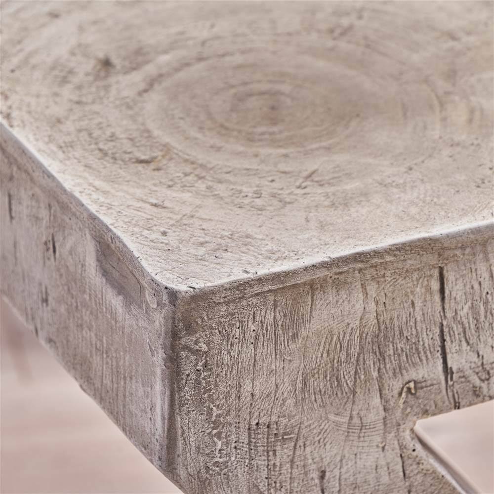 16 in. Light Gray Concrete Accent Table K1765