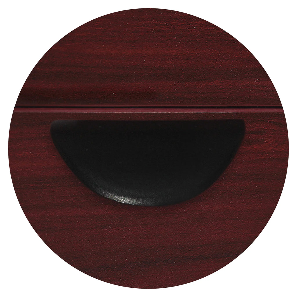 Mahogany Laminate 2 Drawer Double-Pedestal Credenza G32708