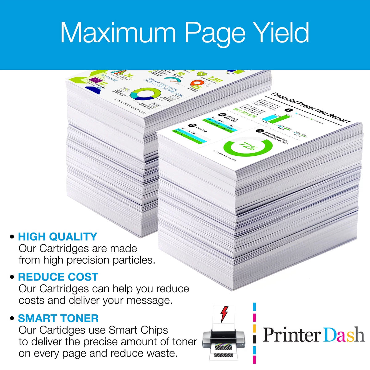Black High Yield Inkjet (2/PK) K222810