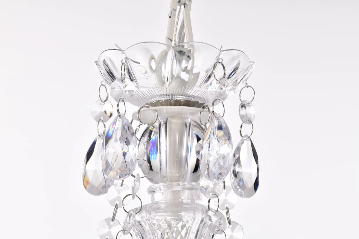 White 5-Light Mini Crystal Chandelier H56089