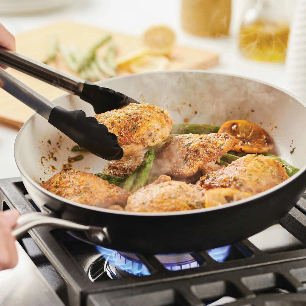 12-piece Hard Anodized Ceramic Non-Stick Cookware Set M493