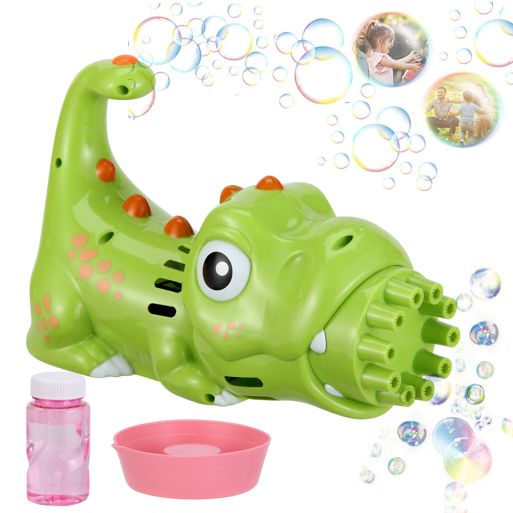 2PACK Bubble Gun Bubble Machine Handheld Bubble Maker with Bubble Solution & Tray T1881