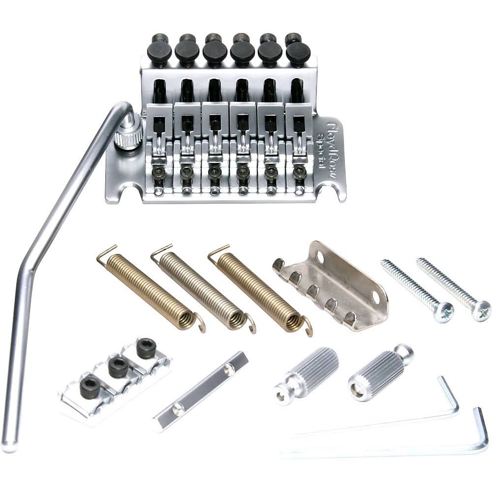 Satin Chrome Tremolo Bridge with R3 Nut X741602