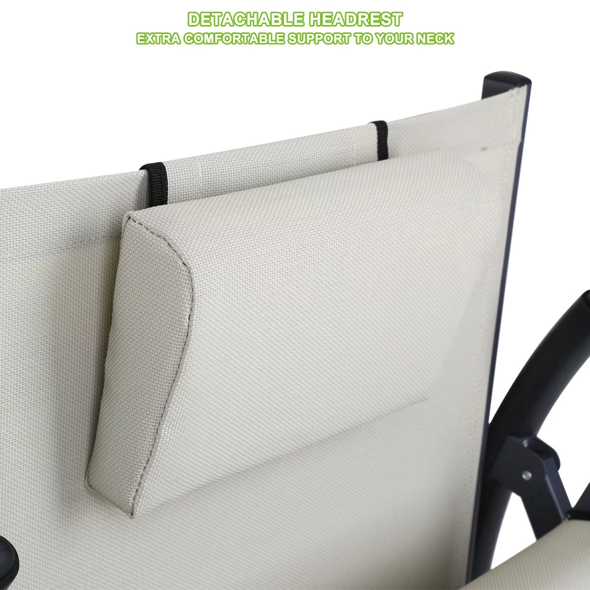 White Folding Patio Sunbeds Z232