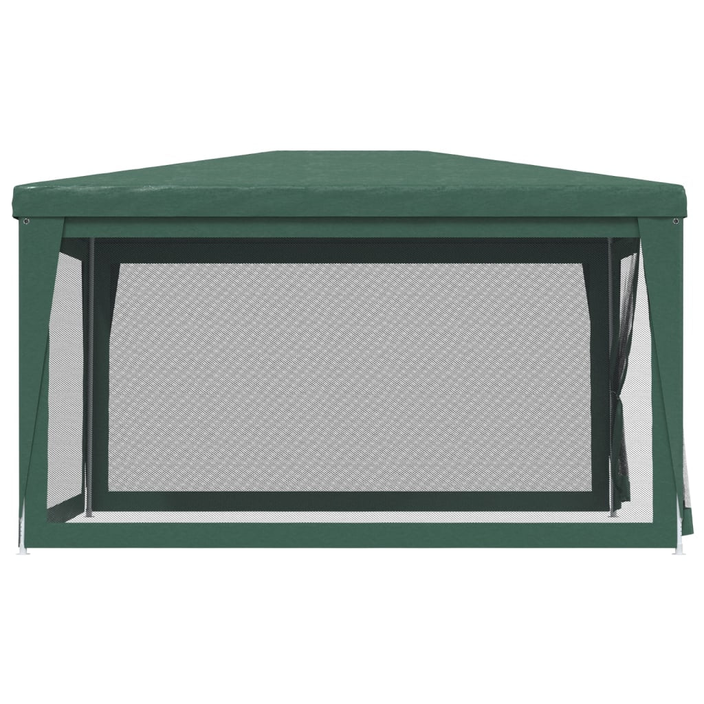 Green 9.8'x13.1' HDPE Party Tent with 4 Mesh Sidewalls S112