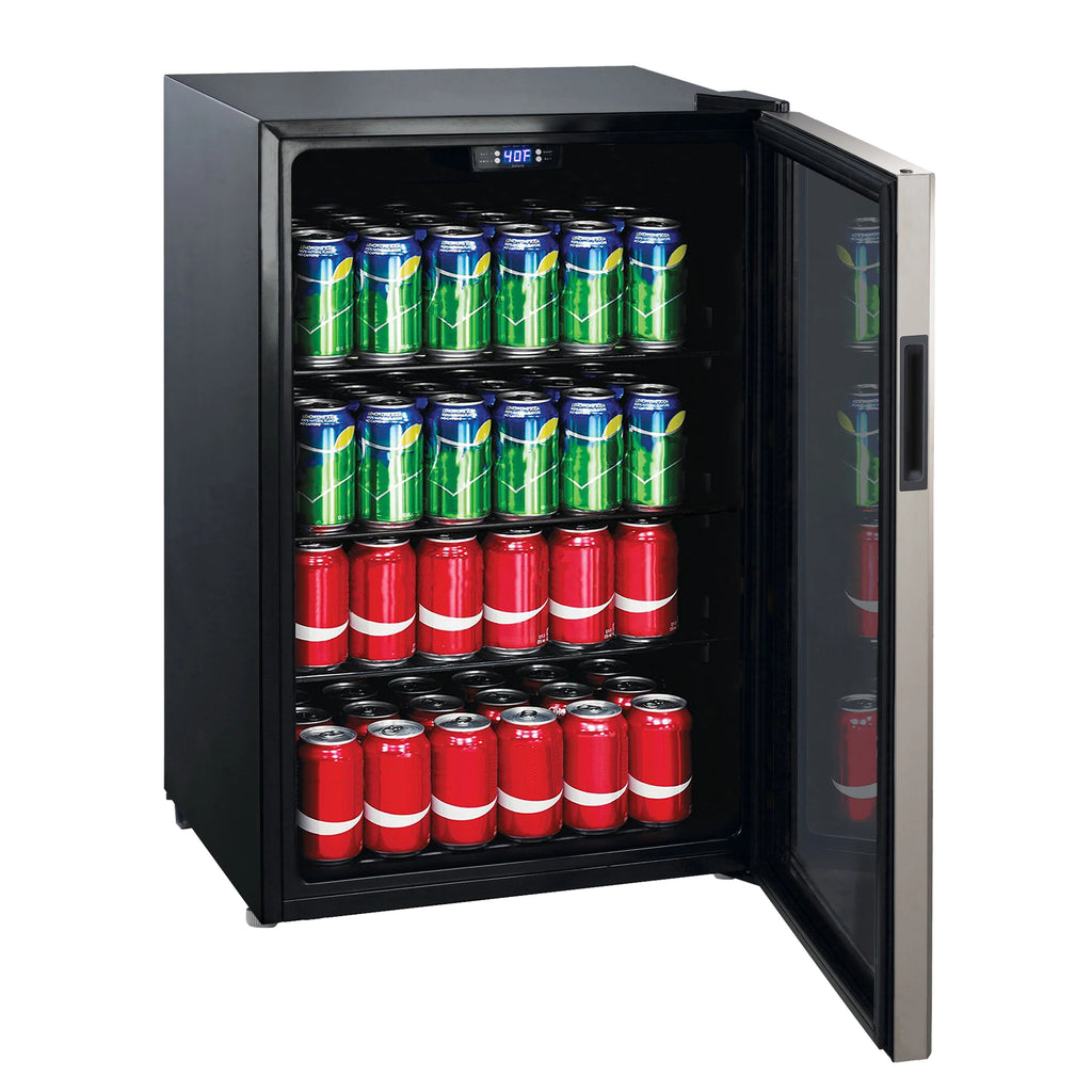 4.5 Cu ft 152 Can Stainless Steel Mini Fridge L266662