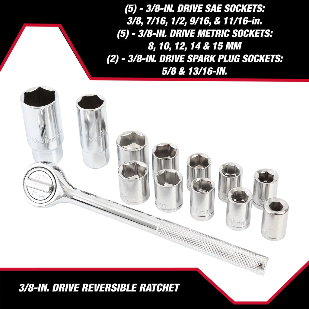 51-Piece Mechanic's Tool Kit Q9124