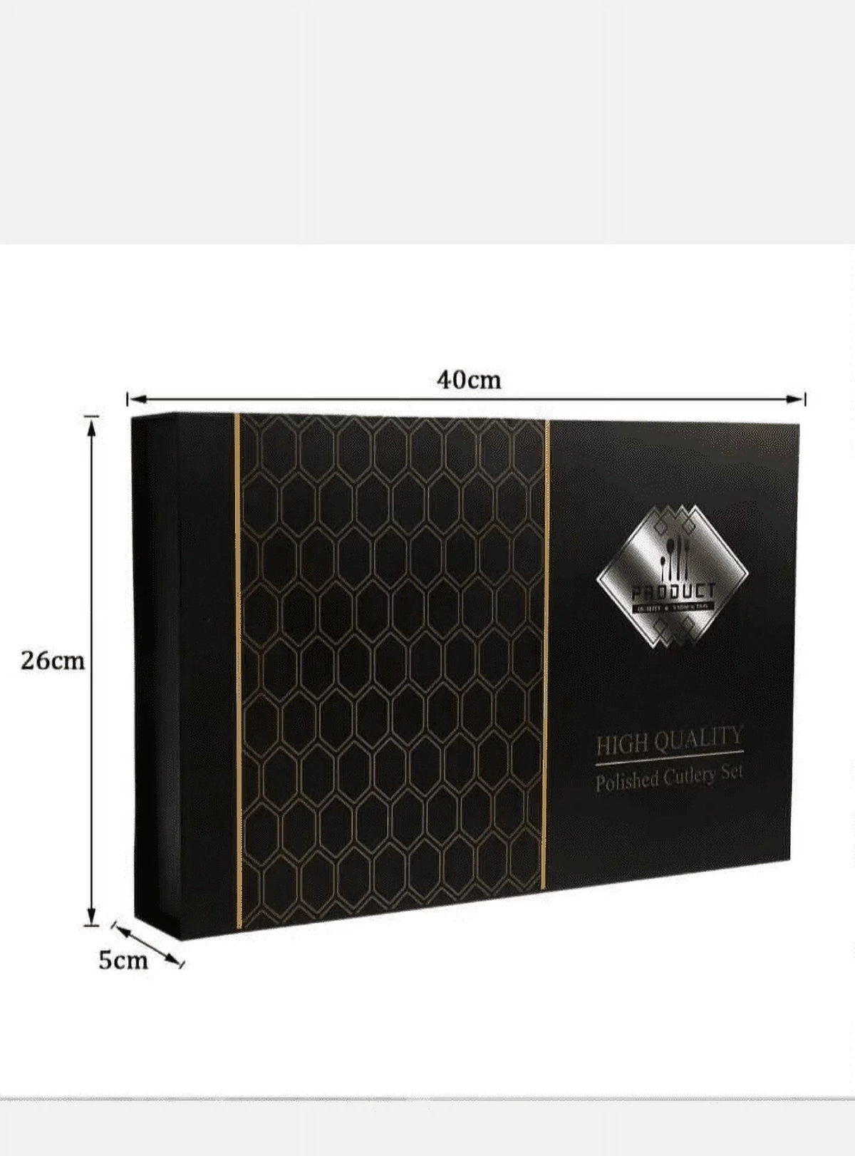 24-Piece Stainless Steel Gold Cutlery Set K315