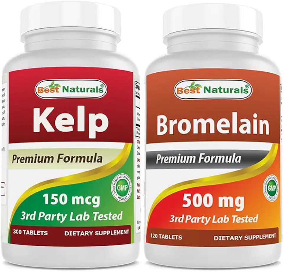 Kelp Supplement 150 Mcg & Bromelain 500 mg R99605