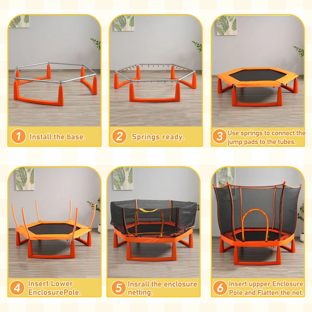 6FT Trampoline with Enclosure A63022