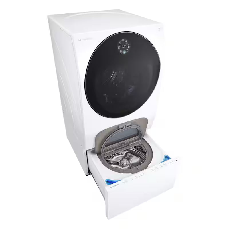 24 in. W 0.7 cu. ft. Laundry Pedestal Washer in White Y22788