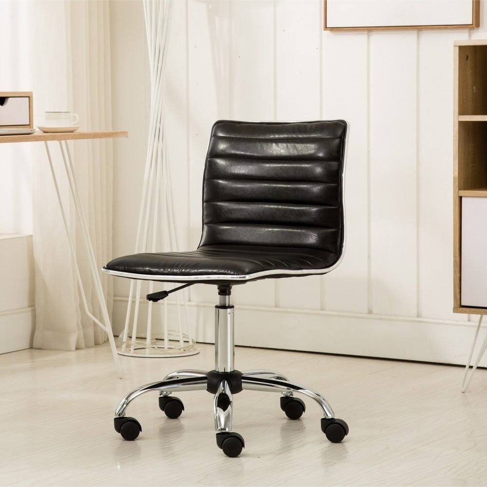 Grey Chrome Office Chair X25927