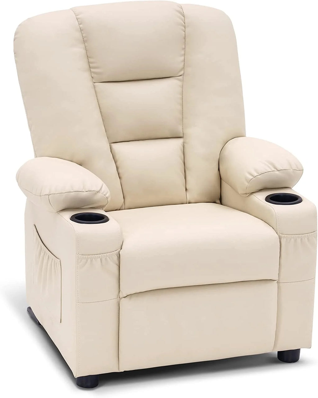 Faux Leather Recliner Chair with Cup Holders N49783