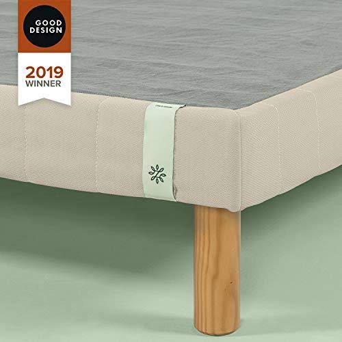 Beige Metal Queen Mattress Foundation Z560