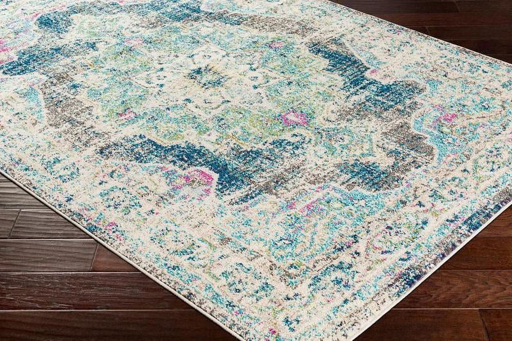 Navy Traditional Runner Area Rug T8069