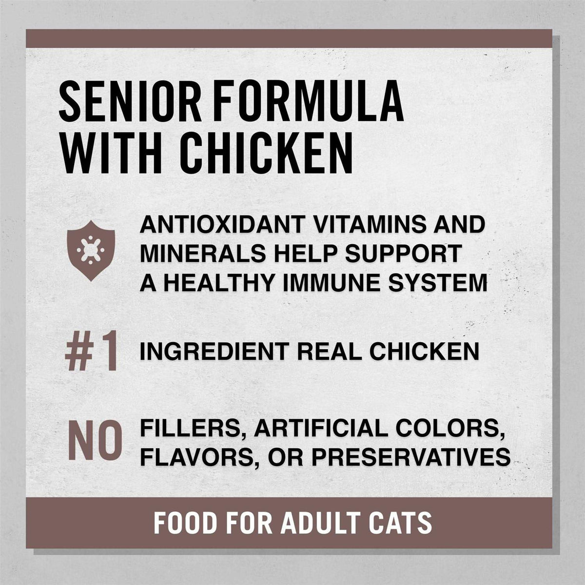 Senior Formula Chicken Dry Cat Food N84208