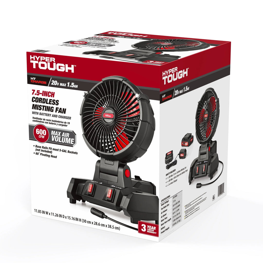 7.5 inch Cordless Misting Fan L96238