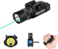1350 Lumens Magnetic USB Rechargeable Tactical Flashlight with Green Beam and White LED Combo, Rail Mount Weaponlight H236