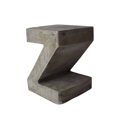 16 in. Light Gray Concrete Accent Table K1765