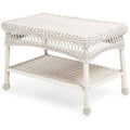 White Resin Wicker Coffee Table W374760